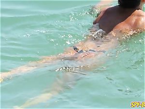 massive breasts amateur Beach cougars - spycam Beach movie